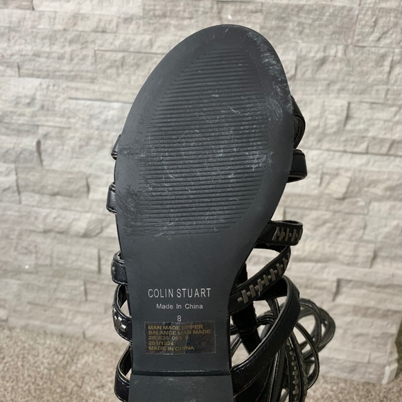 Colin Stuart Gladiator Sandals; size 8; black - Picture 5 of 6